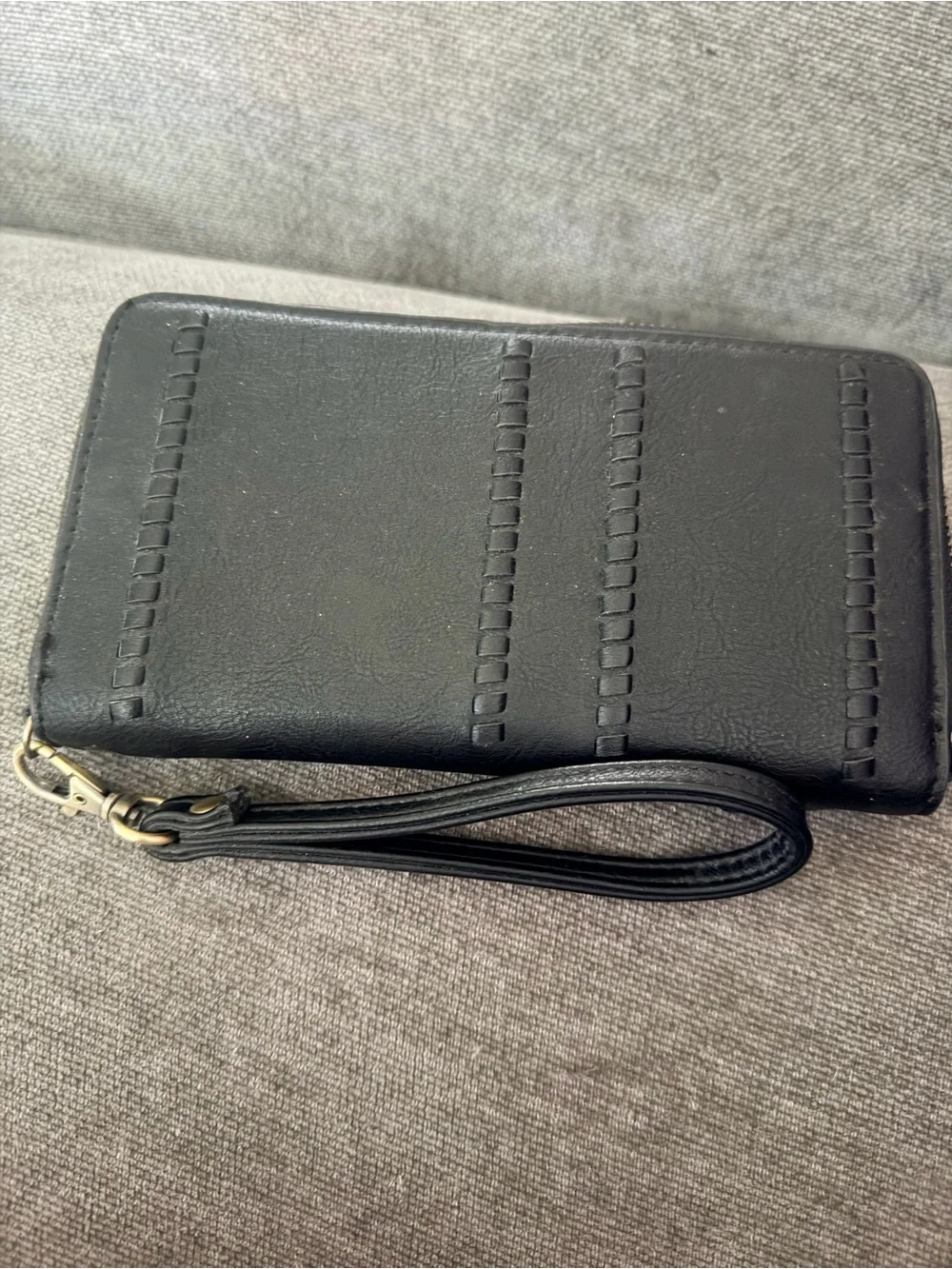 Kate and Alex Black Wristlet Wallet